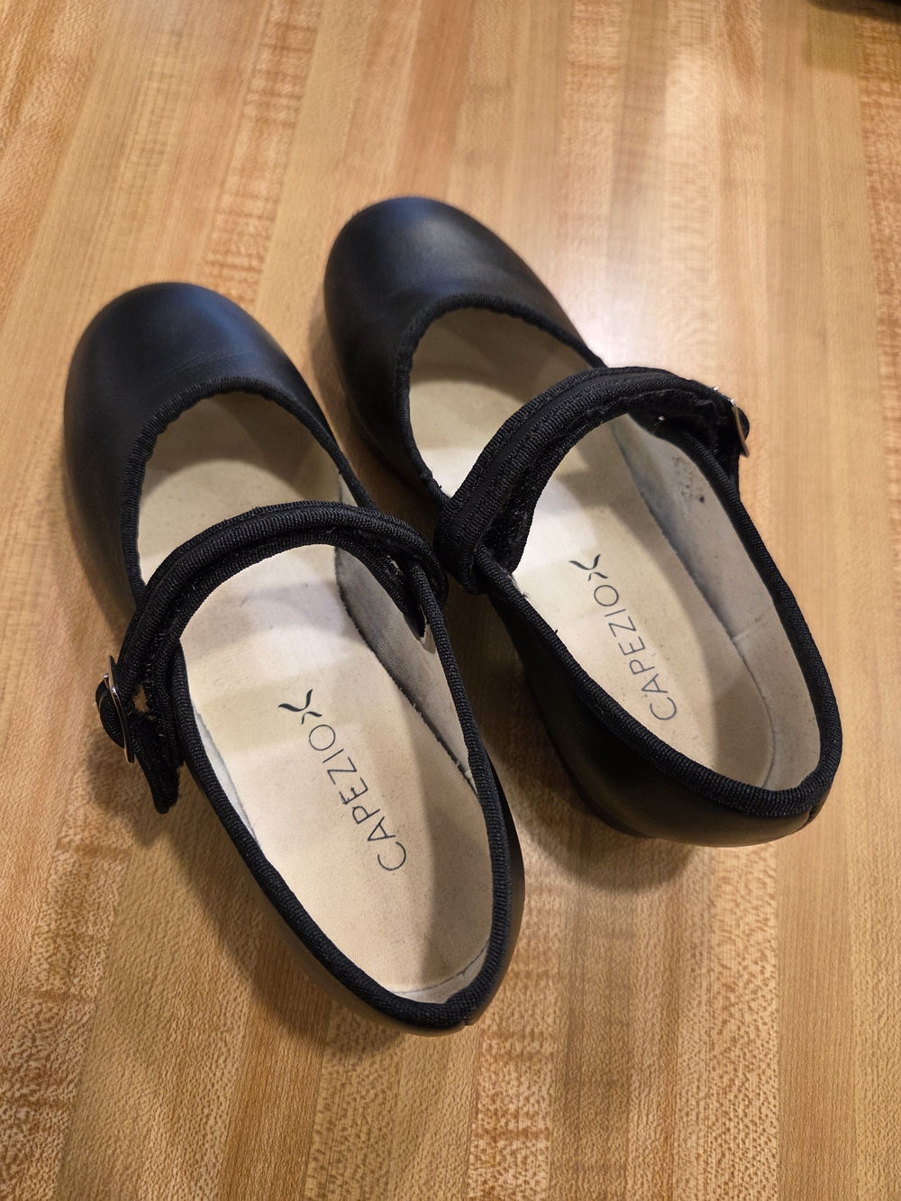 Capezio Black Mary Jane Dance Flats with Strap